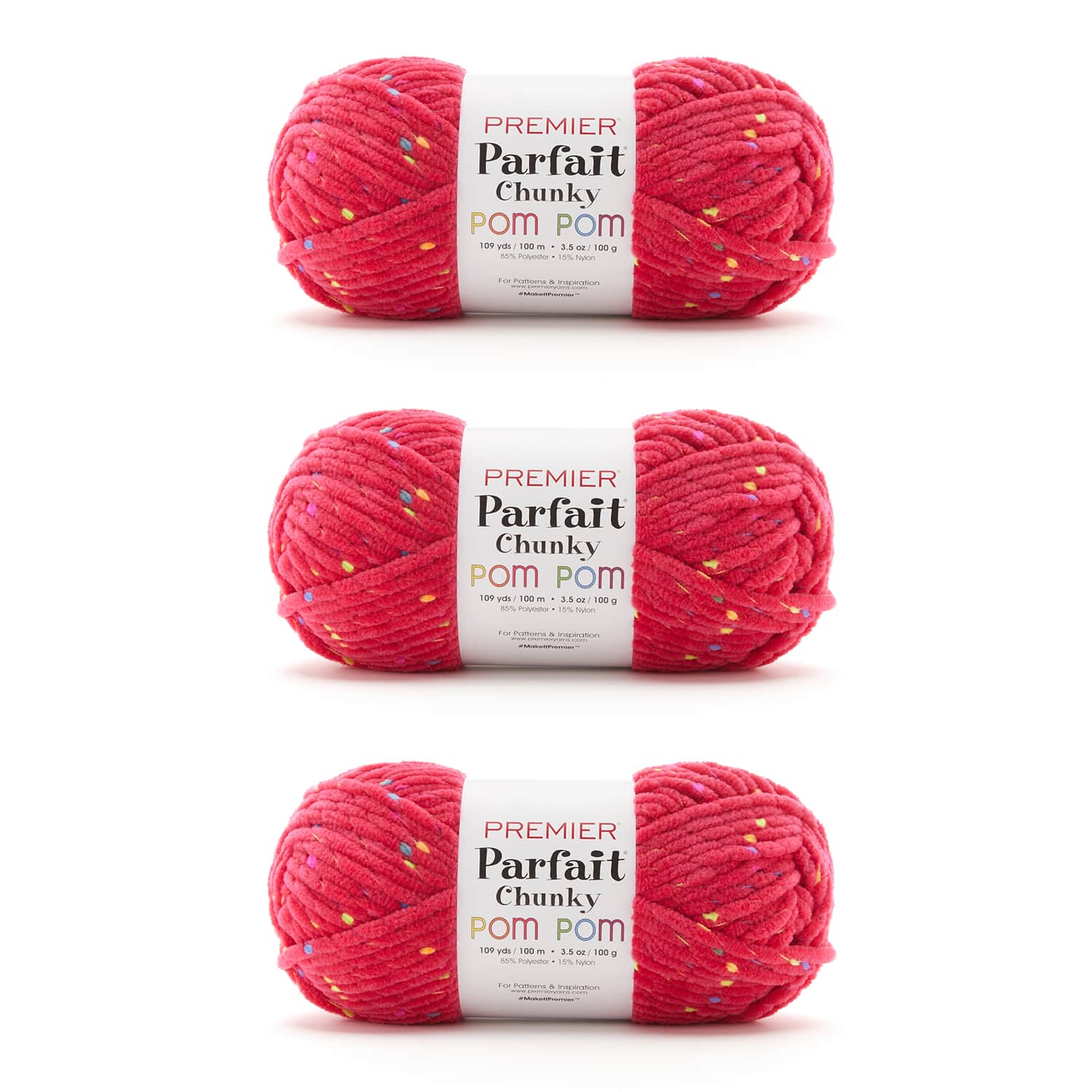 Parfait Chunky Pom Pom Bag of 3 - Image 7