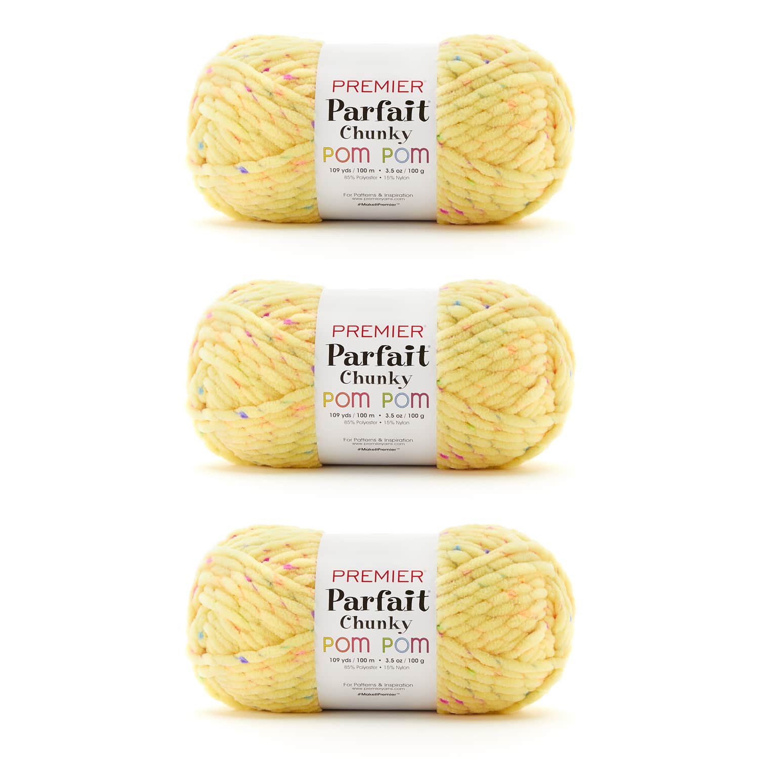 Parfait Chunky Pom Pom Bag of 3 - Image 8